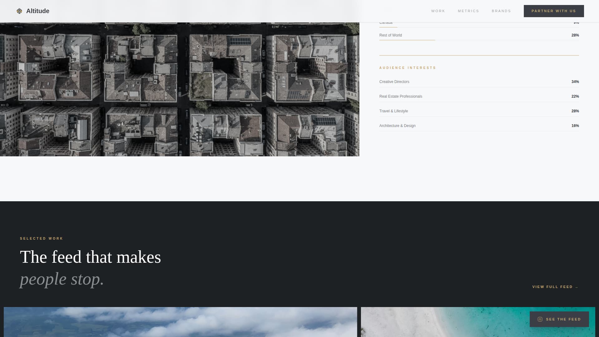 Altitude - Stunning Dronephotography Landing Page Template