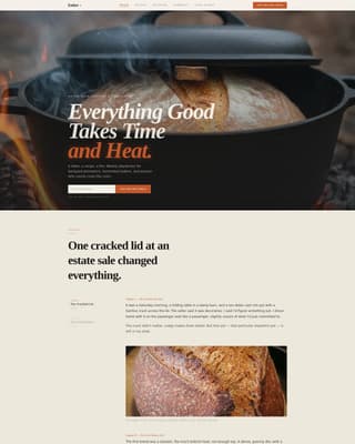 Ember - Rustic Dutchoven Landing Page Template