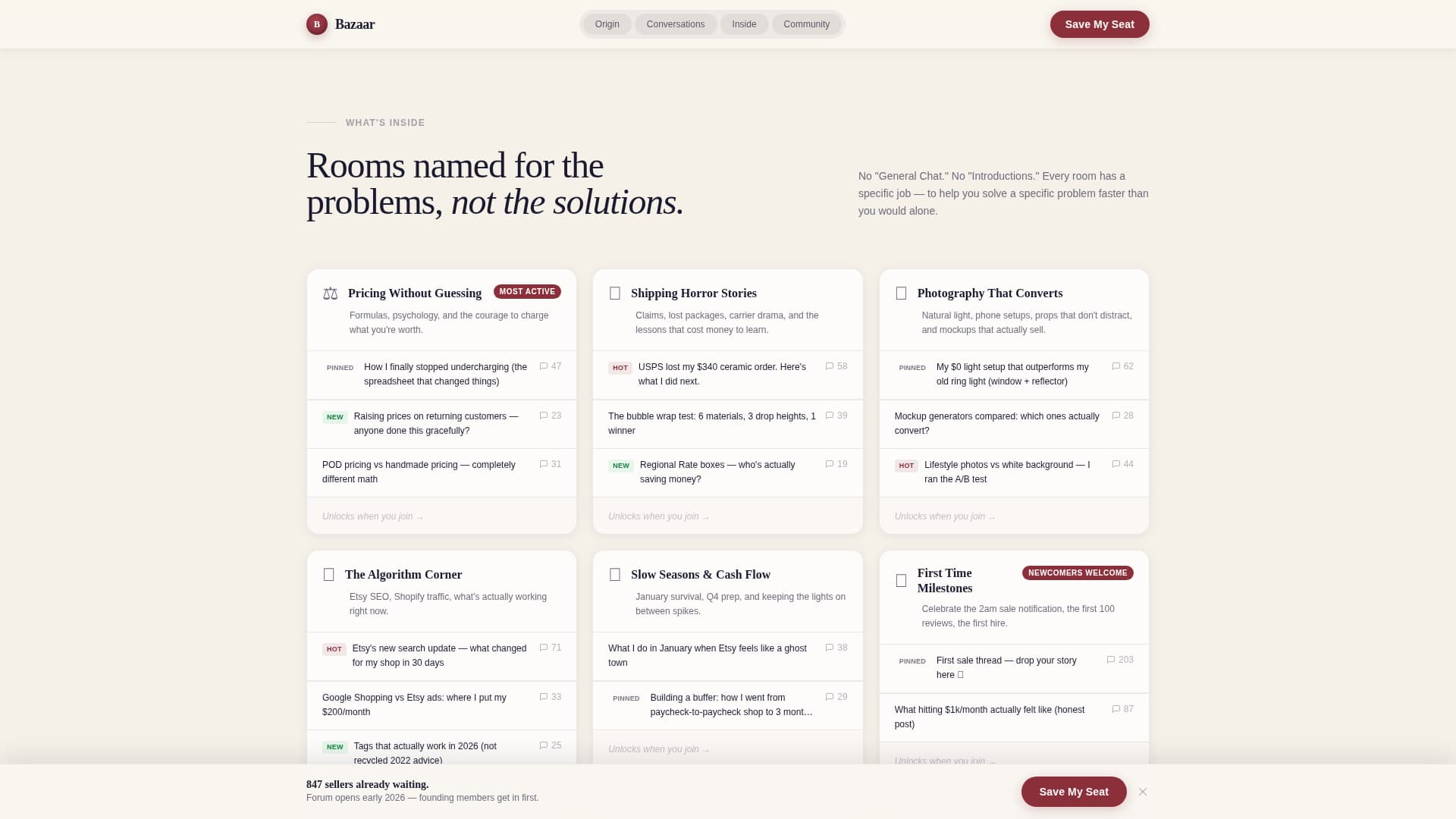 Bazaar - Thriving Seller Landing Page Template