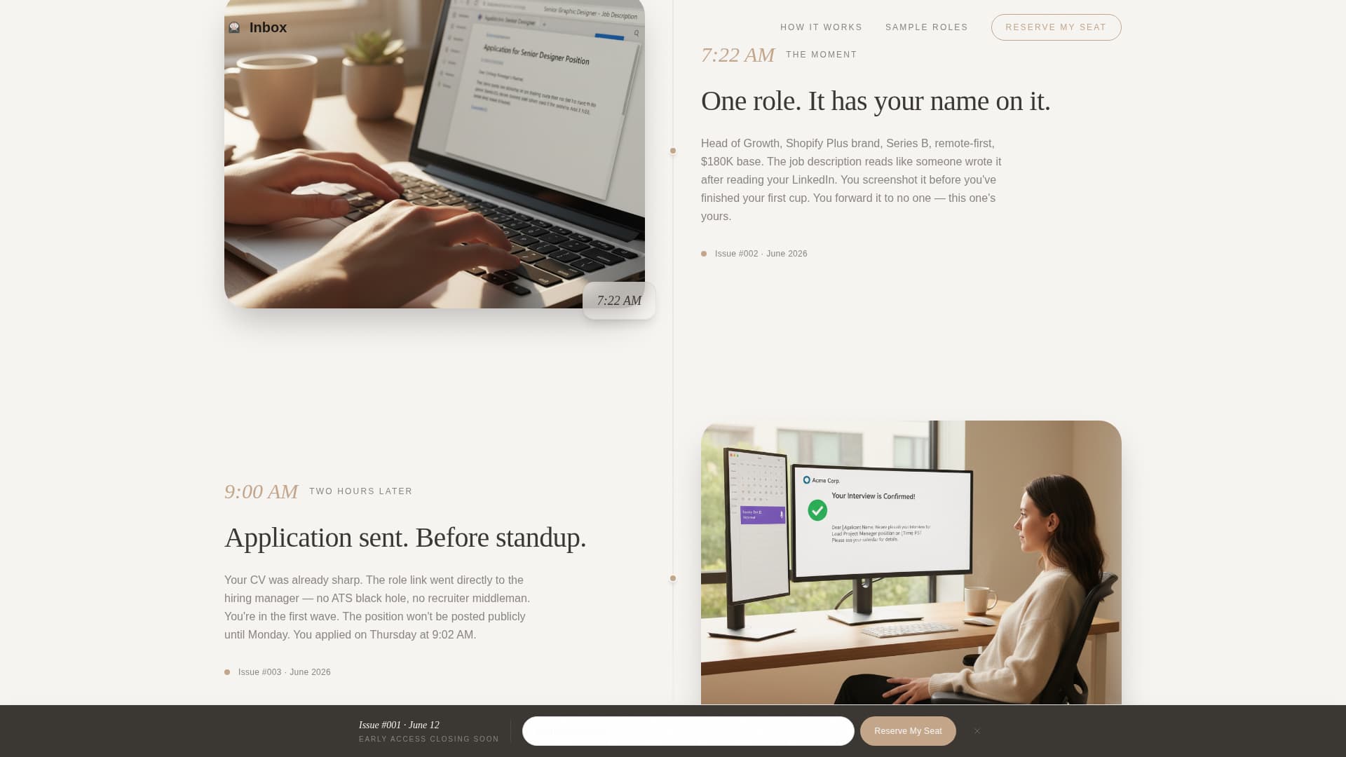 Inbox - Curated Ecommerce Landing Page Template