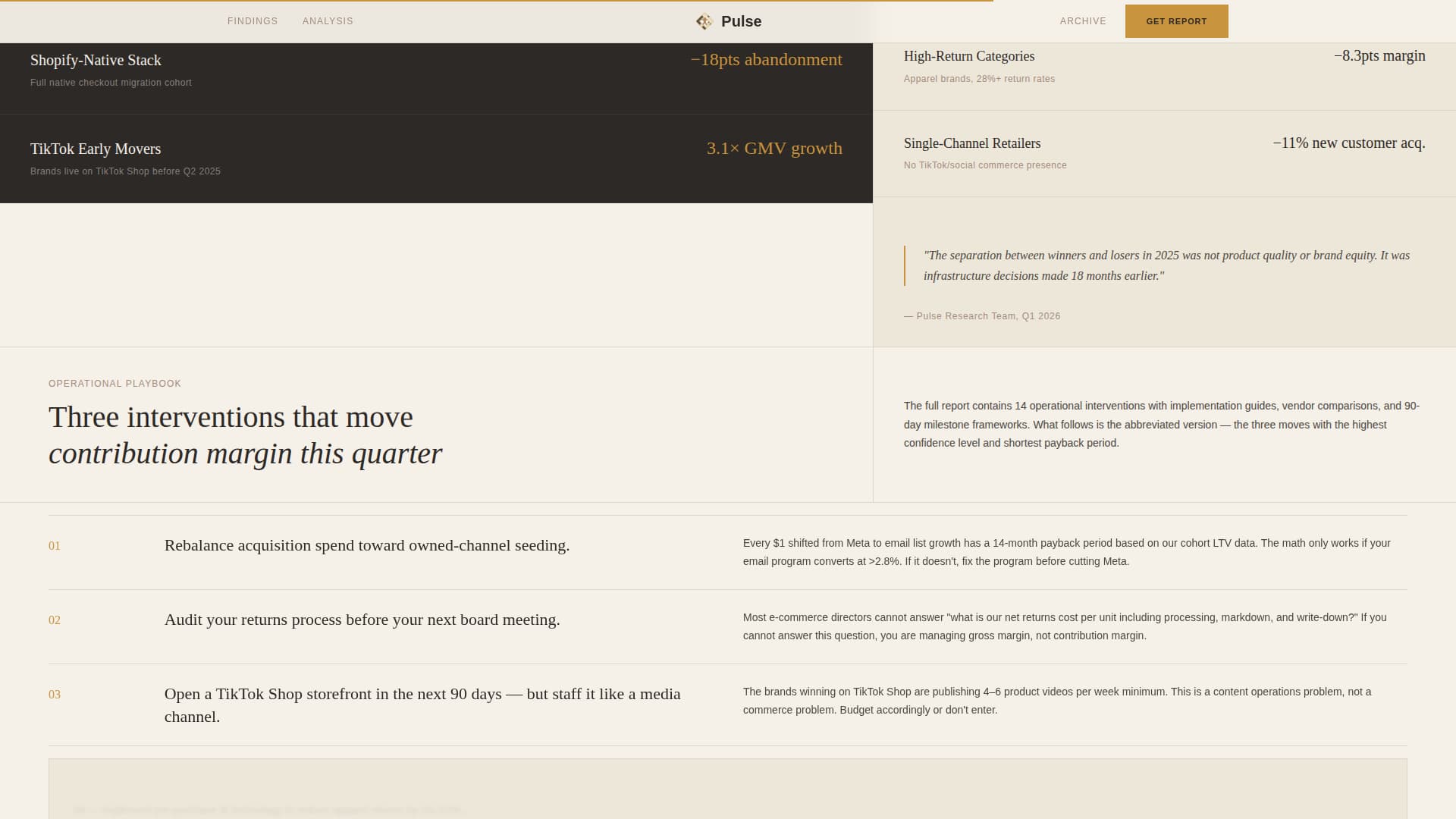 Pulse - Authoritative Ecommerce Landing Page Template