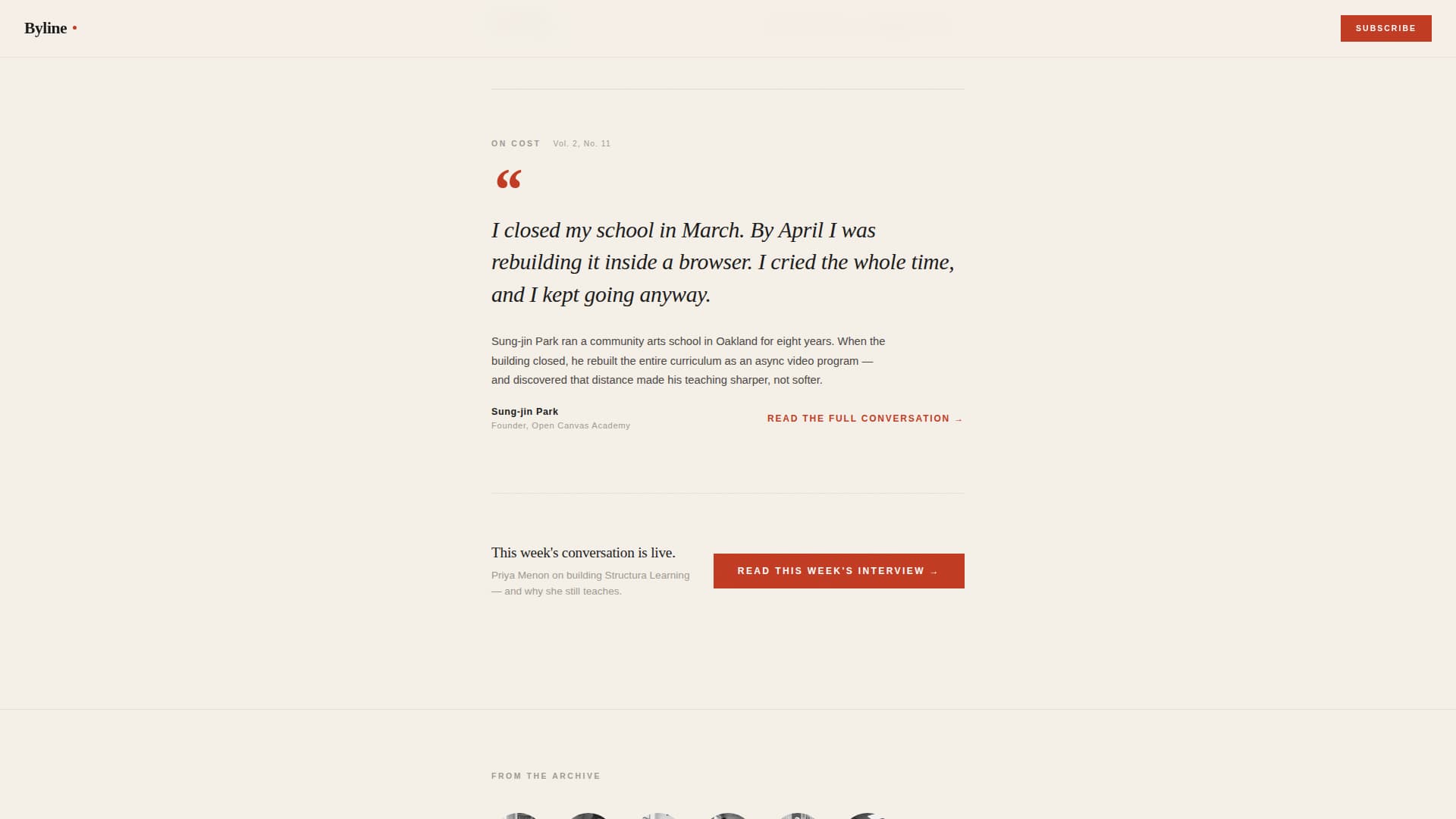 Byline - Compelling Edtech Landing Page Template