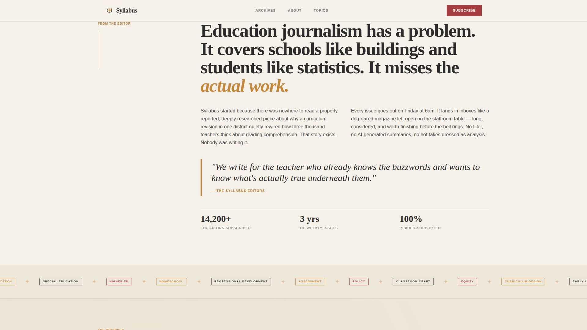 Syllabus - Compelling Education Landing Page Template