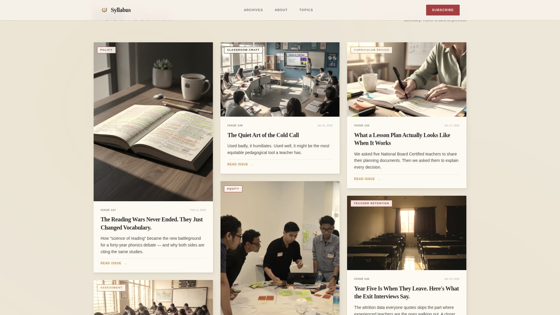 Syllabus - Compelling Education Landing Page Template
