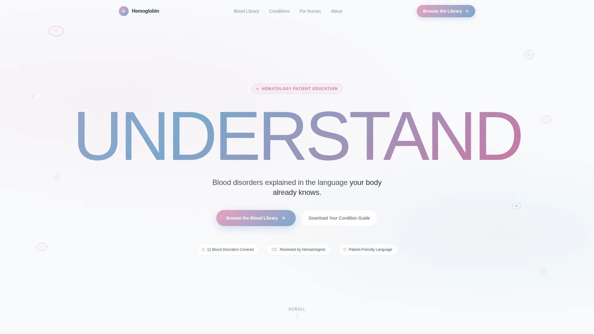 Clarity - Hematology Education Landing Page Template