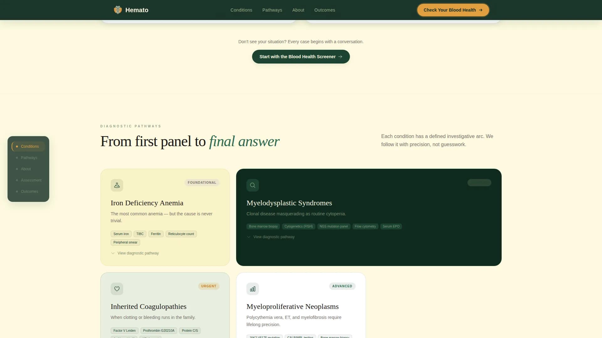 Hemato - Hematology Clinic Landing Page Template
