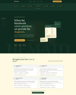 Hemato - Hematology Clinic Landing Page Template