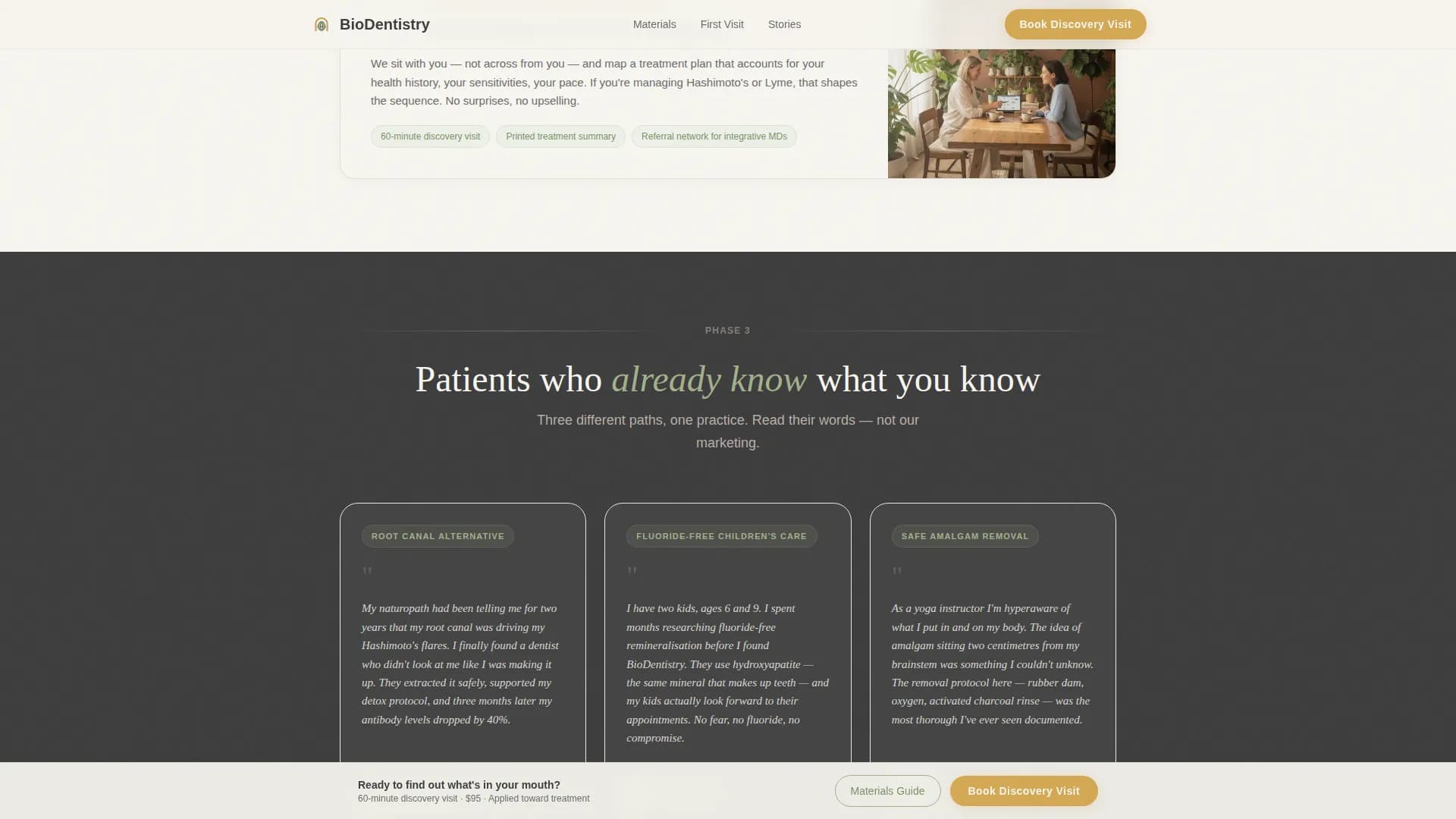 Harmony - Holistic Dentistry Landing Page Template
