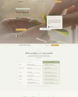 Harmony - Holistic Dentistry Landing Page Template