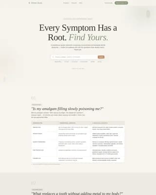 Harmony - Dental Condition Library Landing Page Template