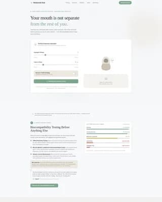 Holistic Dentist Booking Website Template