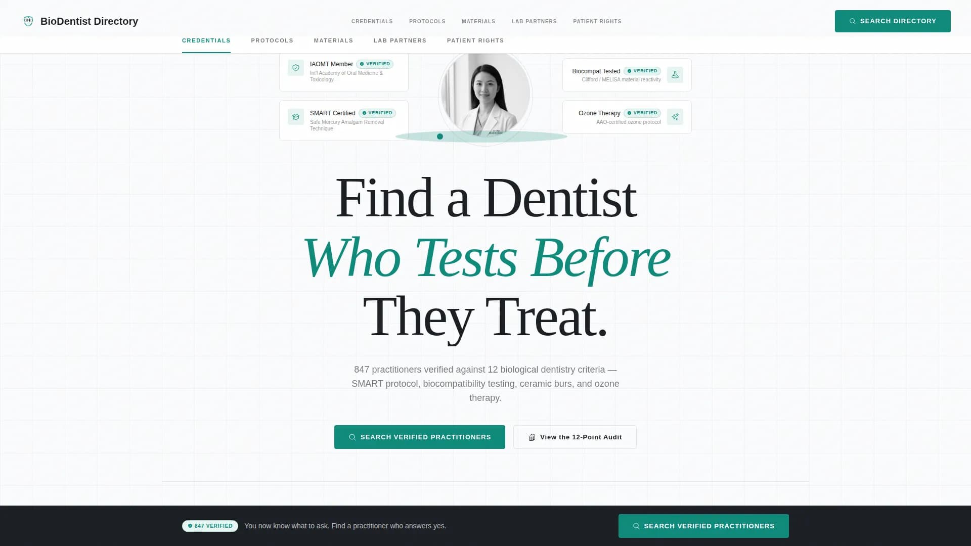 Harmony - Dentist Directory Landing Page Template