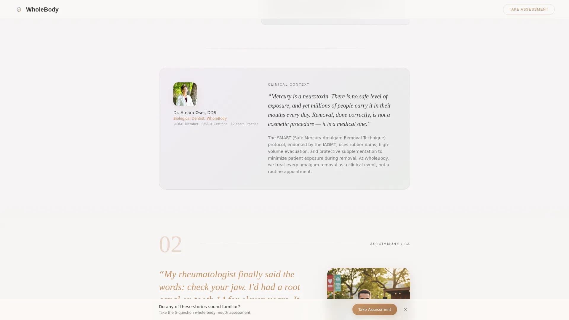 Holistic Dentist Reviews Website Template