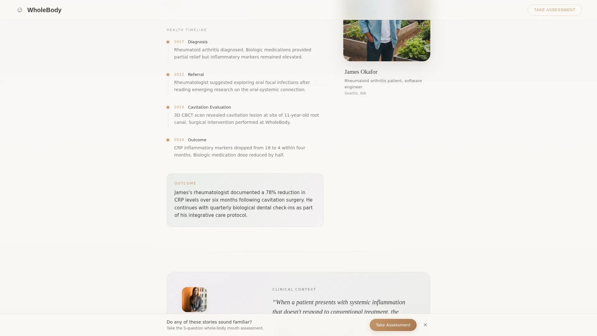 Holistic Dentist Reviews Website Template