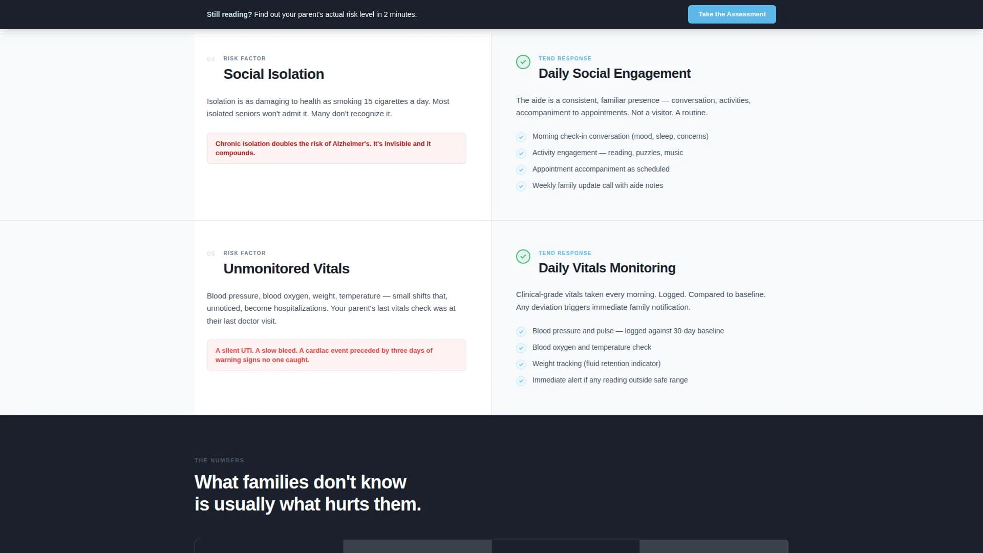 Tend - Home Care Agency Landing Page Template