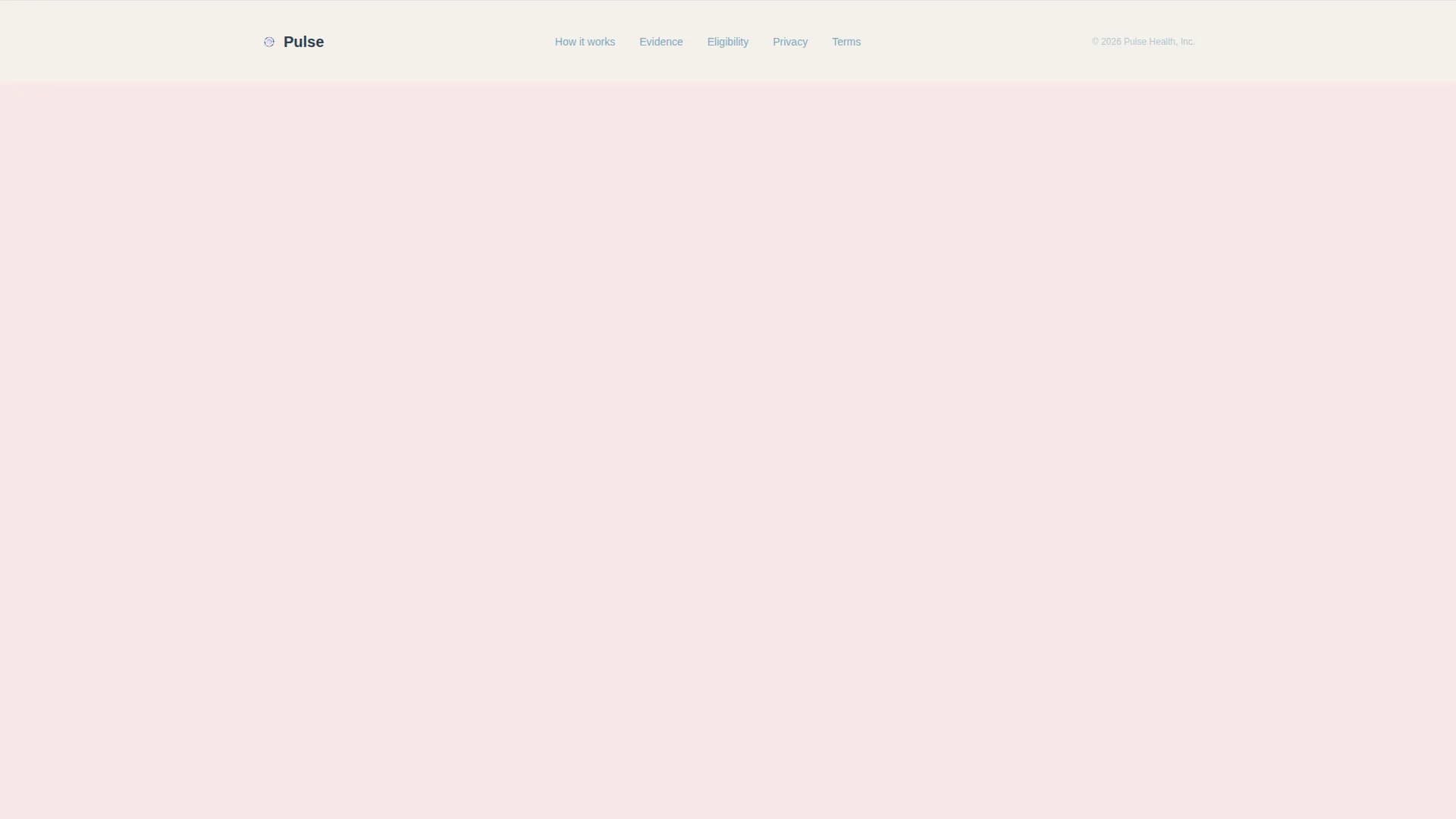 Pulse - Hypertension Digital Therapy Landing Page Template