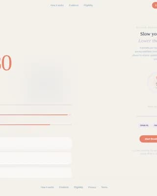 Pulse - Hypertension Digital Therapy Landing Page Template