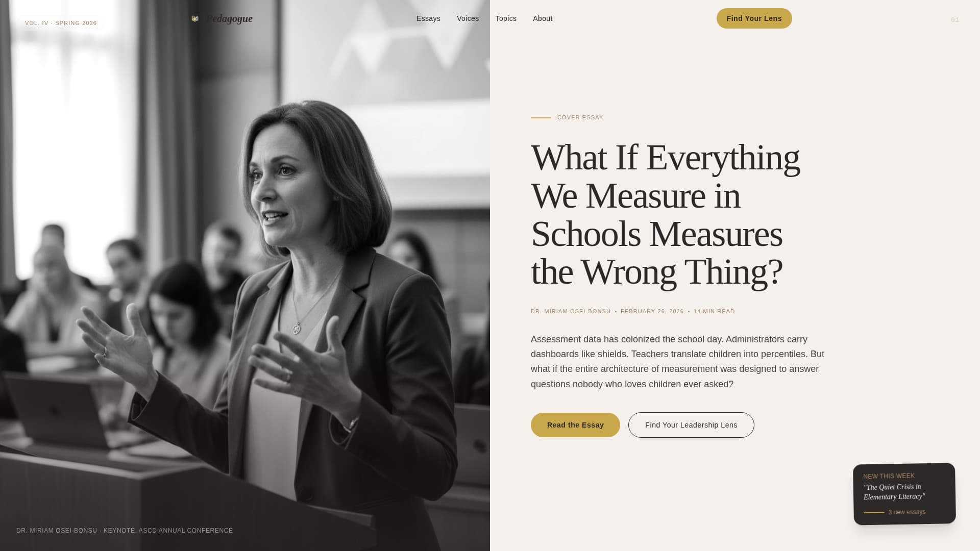 Pedagogue - Authoritative Education Landing Page Template