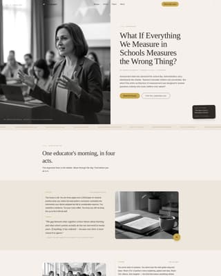 Pedagogue - Authoritative Education Landing Page Template