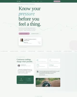 Pulse - Hypertension Wearable Landing Page Template