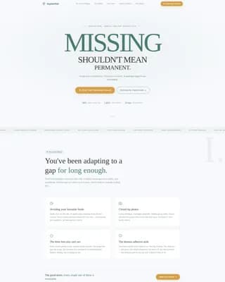 Implant - Consultation Booking Landing Page Template