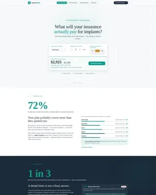 Implant - Insurance Services Landing Page Template