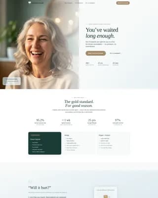 Implant - New Patient Landing Page Template
