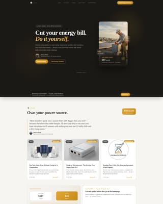 Watt - Actionable Energysavings Landing Page Template