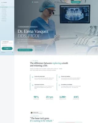 Implant - Patient Education Landing Page Template