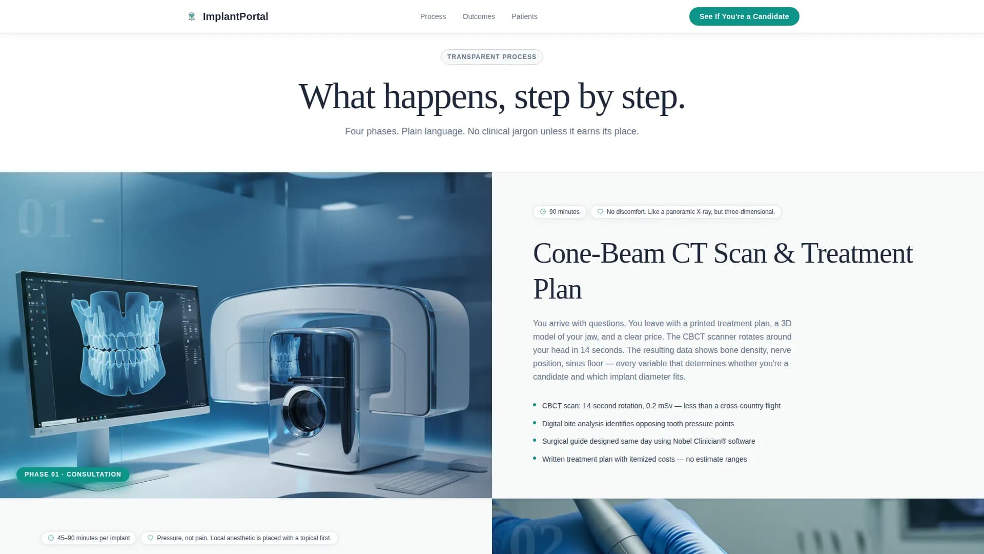 Implant - Consultation Landing Page Template