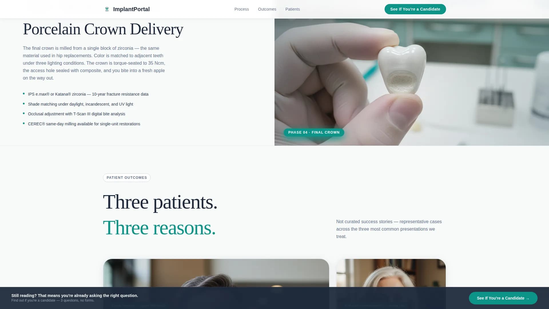 Implant - Consultation Landing Page Template
