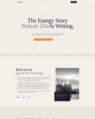 Dispatch — Trusted Renewable Energy Landing Page Template