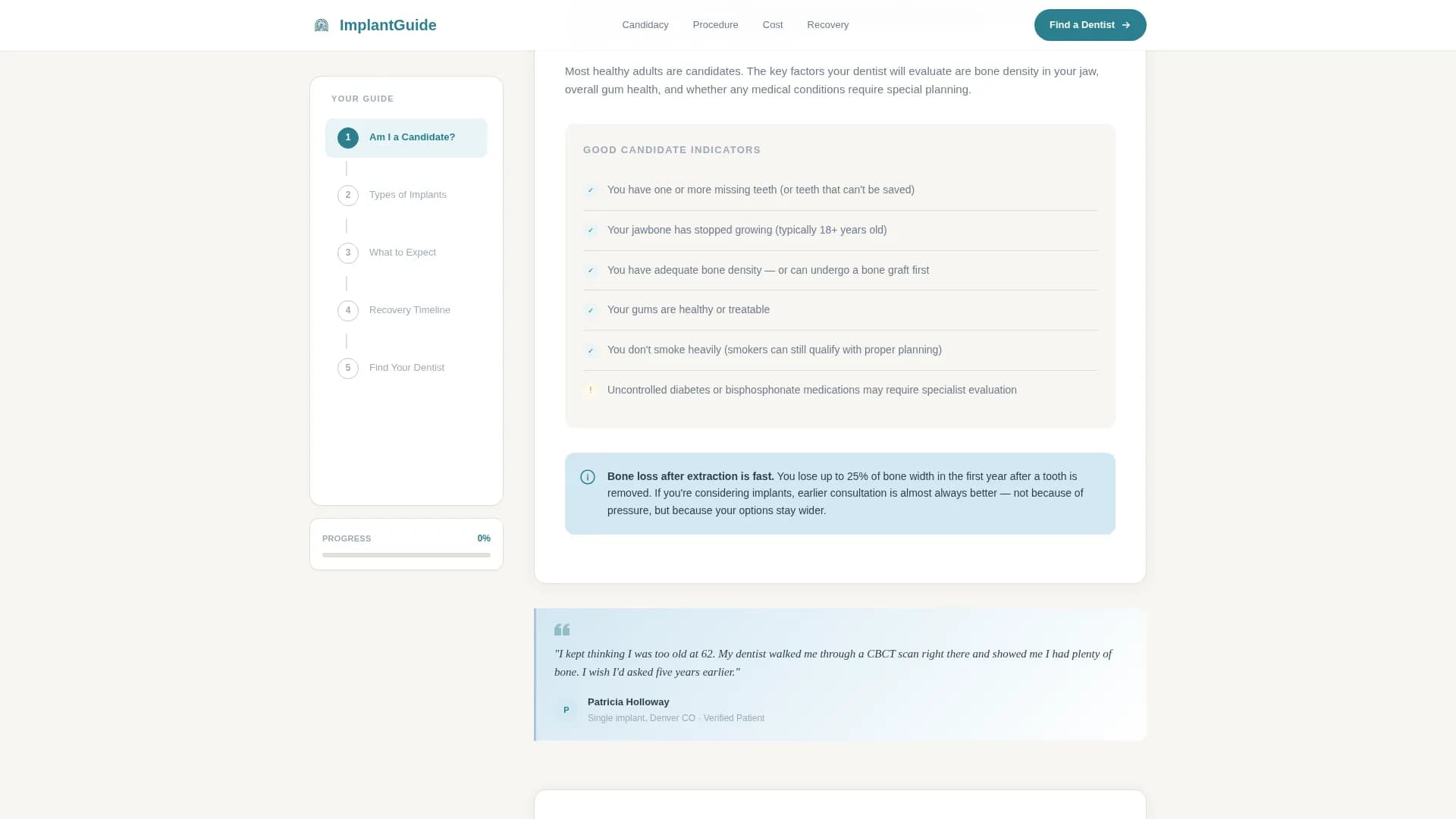 Implant - Provider Directory Landing Page Template