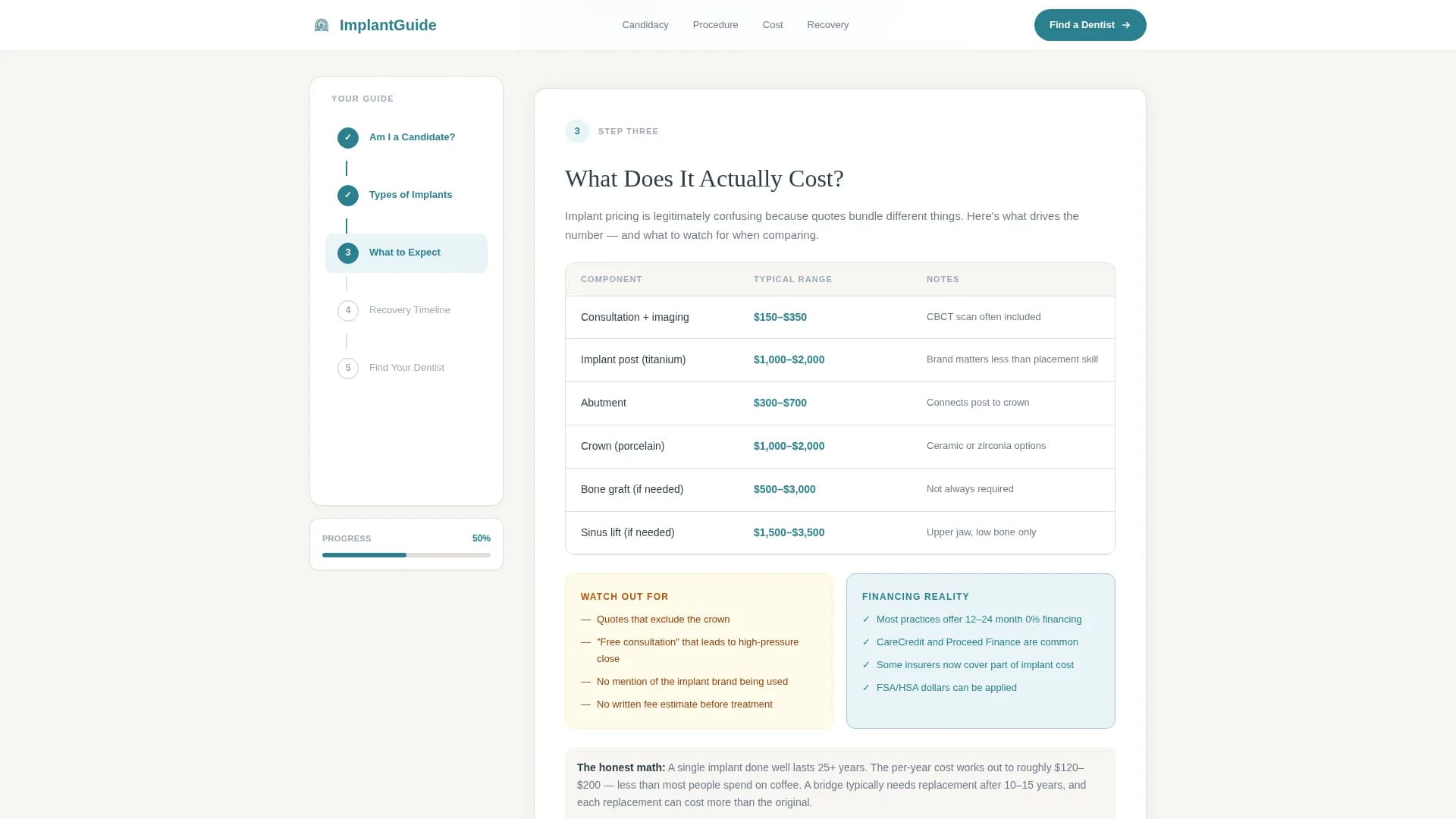 Implant - Provider Directory Landing Page Template