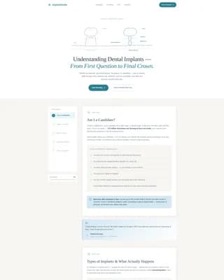 Implant - Provider Directory Landing Page Template
