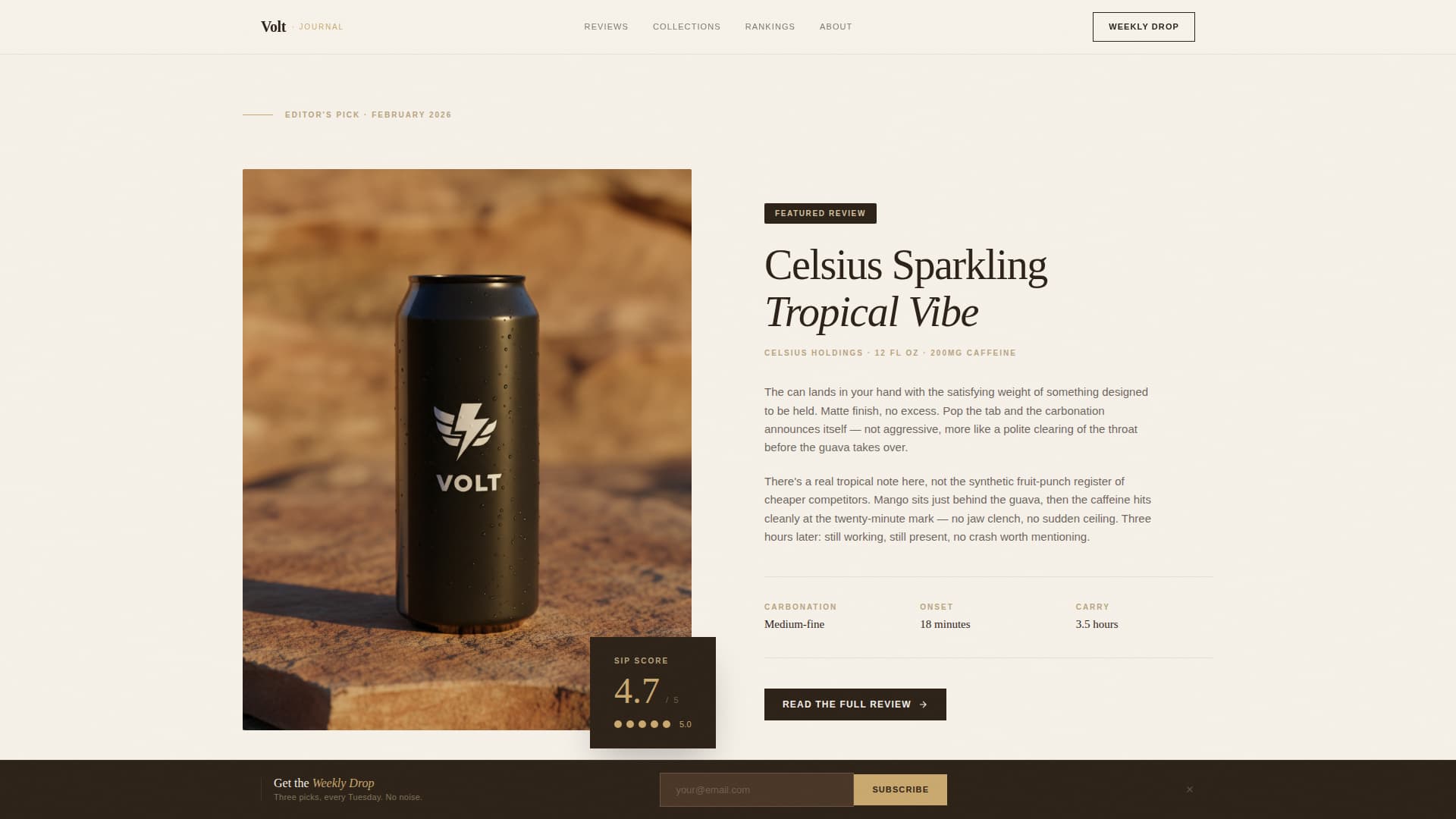 Volt - Luxe Energyreview Landing Page Template