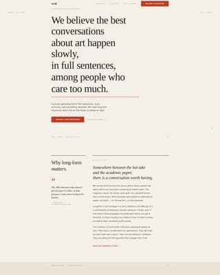 Scroll - Deliberate Entertainment Landing Page Template