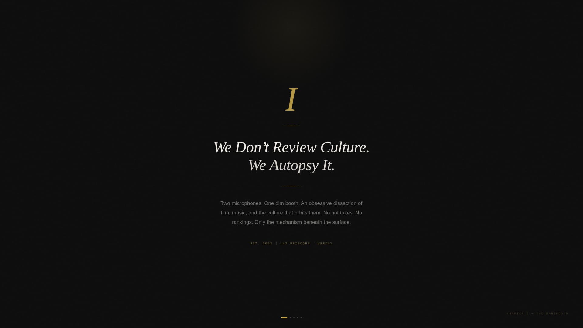 Wavelength - Cinematic Podcast Landing Page Template