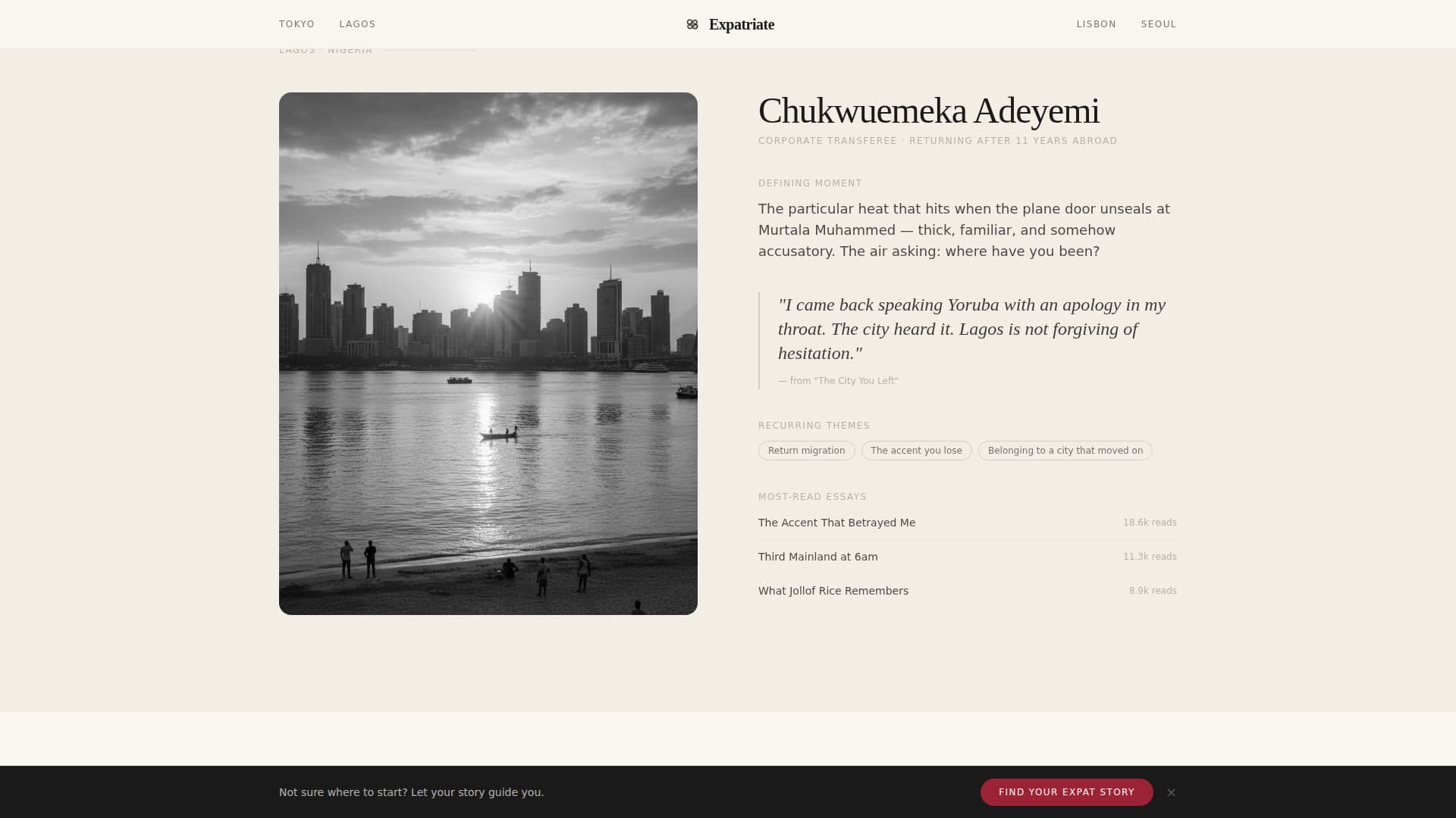 Expatriate - Compelling Expat Landing Page Template