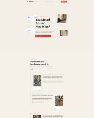 Drift - Wanderlust Expat Landing Page Template