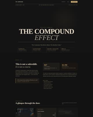 Compound - Cinematic Fire Landing Page Template