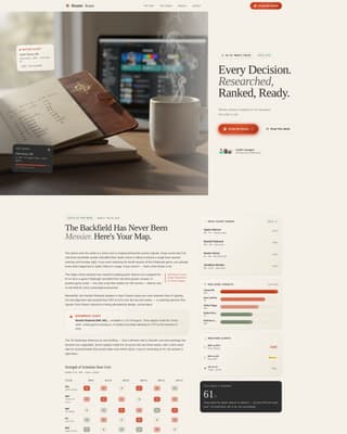 Roster - Authoritative Fantasy Sports Landing Page Template
