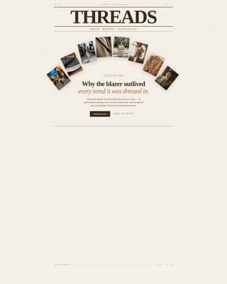 Threads - Timeless Fashion Landing Page Template