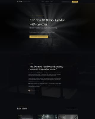 Reel - Cinematic Film Analysis Landing Page Template
