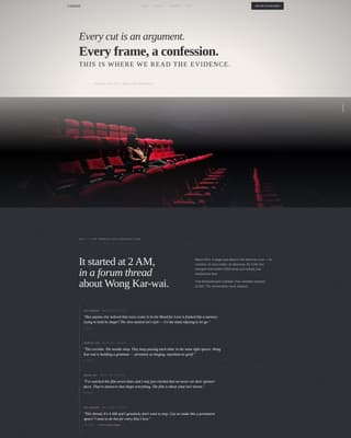 Celluloid - Cinematic Film Analysis Landing Page Template