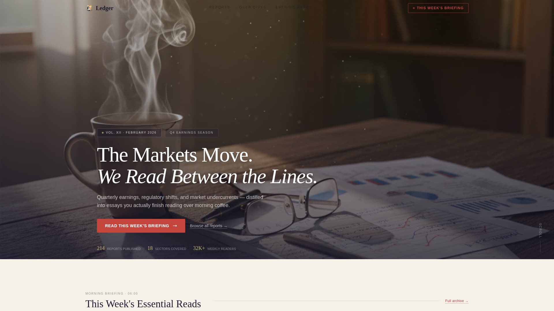 Ledger — Credible Accounting Landing Page Template
