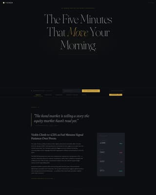 Ticker - Elite Fintech Landing Page Template