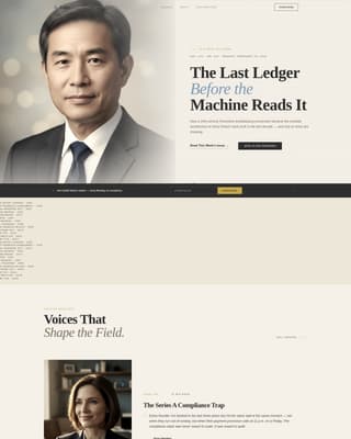 Chronicle - Heritage Fintech Landing Page Template
