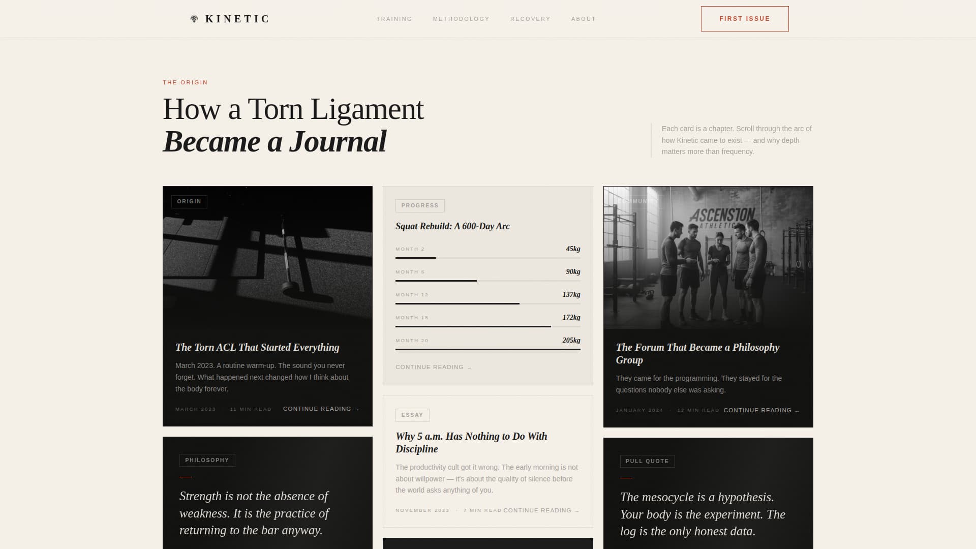 Kinetic - Mindful Fitness Landing Page Template
