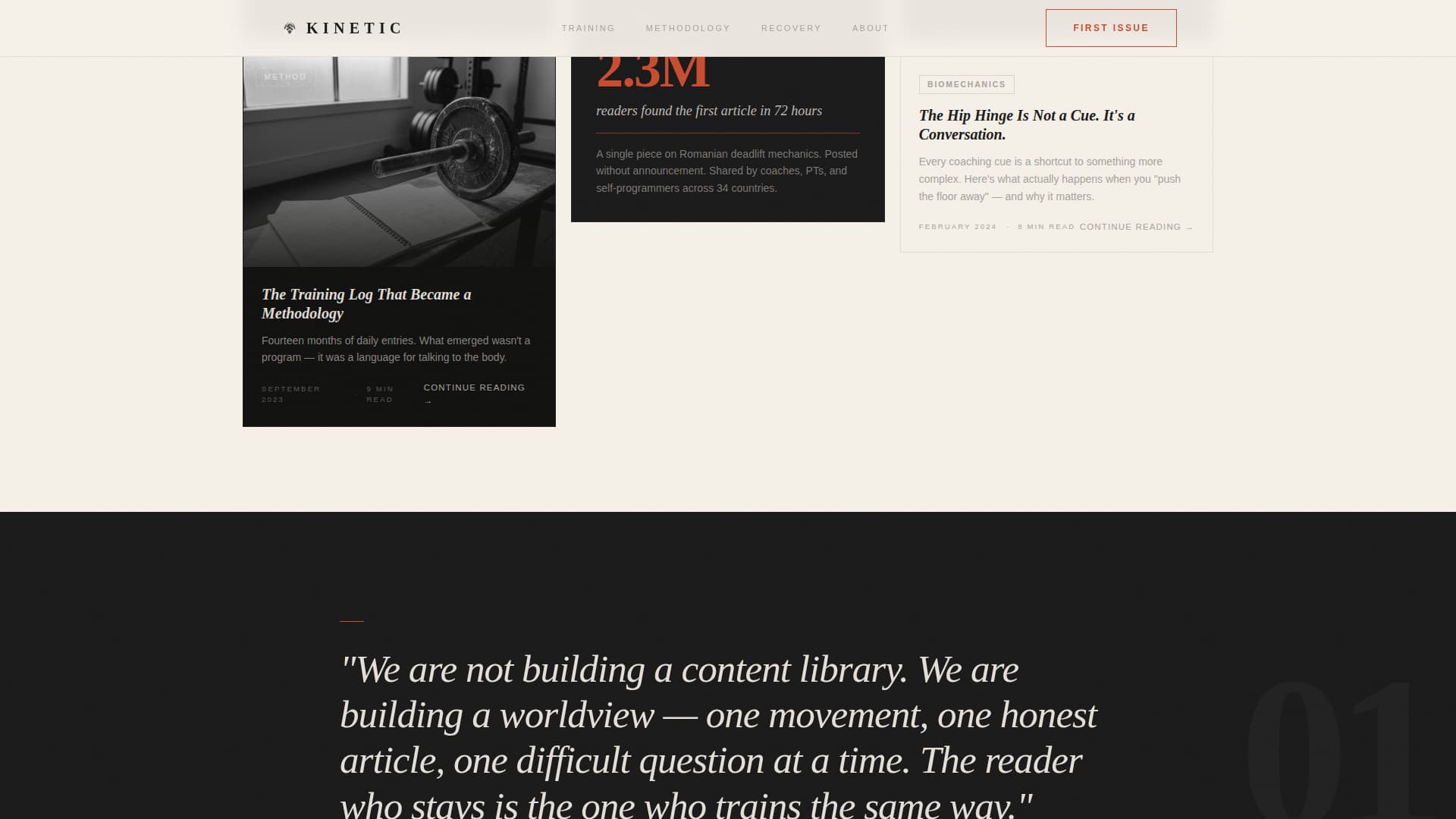 Kinetic - Mindful Fitness Landing Page Template